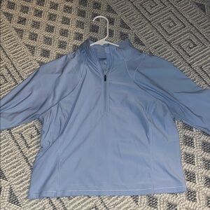 Light Blue Quarter-Zip Pullover